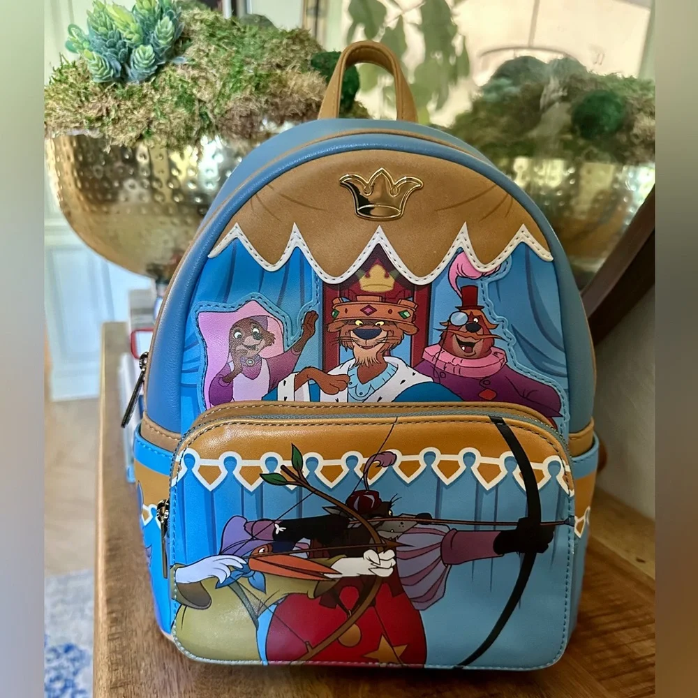 Loungefly Mini Backpack - Disney’s Robin Hood (Blue & Tan)